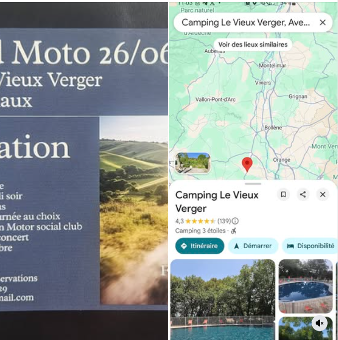Week End moto près d'Orange
